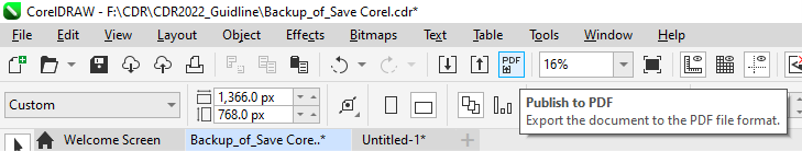 Lưu file Corel có thể mở trên mọi phiên bản